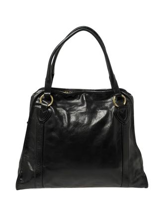 Marc Jacobs Pre-Owned Wellington satchel bag - women - Leather/Fabric - One Size - Black
