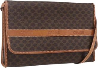 Celine Pre-owned Cross Body Bags, female, Brown, Size: ONE SIZE Pre-owned Leather Cross Body Bag