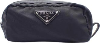 Prada Pre-owned Bags, female, Black, Size: ONE SIZE Pre-owned Padded zip belt bag