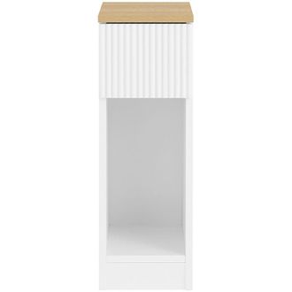 SoBuy Sobuy Mesa De Noche Delgada Y Fina Con Caj&oacute;n Y Estante - Mesa De Noche Para El Final Del Sof&aacute;, Mesa De Noche Para La Cama - Almacenamiento Para Dormit