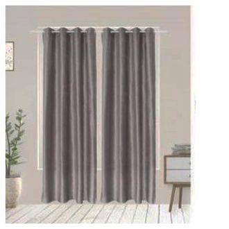 Trade Shop Trade Shop - Tenda Betta Vellutata Pannello Singolo 8 Borchie Porta Finestra Bastone 140x290