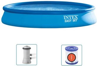 Intex Piscina Easy Set Con Sistema De Filtro 457x84 Cm