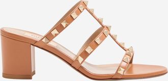 Valentino Garavani Light Brown Rockstud Heels