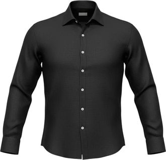 Sonrisa Leinenhemd - Heren - Casual Overhemden - Zwart - 3XL - Linnen - Overhemden