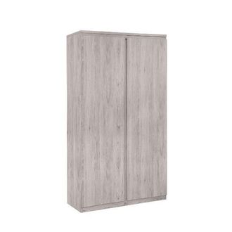 Julian Bowen Jupiter Wardrobe with 2 Doors 191cm Grey Oak - Julian Bowen | TJ Hughes