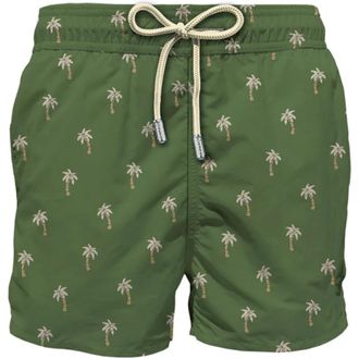 MC2 Saint Barth Beachwear, male, Green, Size: 2XL Patmos The Riviera Swimsuit