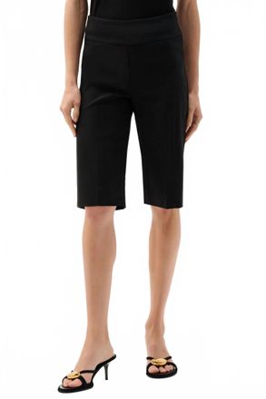 Joseph Ribkoff Stretchable Pull On Bermuda Shorts In Black