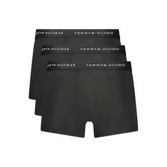 Tommy Hilfiger Logo-Print Stretch Boxer Shorts - Black