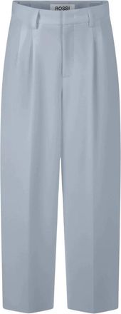 Rossi Noa Crop Fluid Cade Broeken - Dames - Broeken - Blauw - L - Leer - Broeken