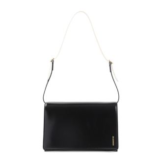 Jil Sander Black File Small Shoulder Bag