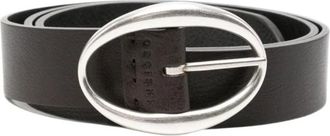 Orciani Accessoires, Dames, Zwart, 90 CM, Leer, Lagoon Dubbele Riem