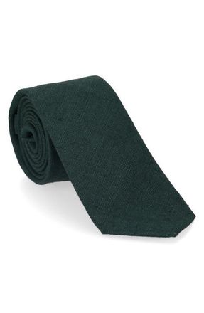 Fortela Hemp Imperial Tie in Forest Green at Nordstrom