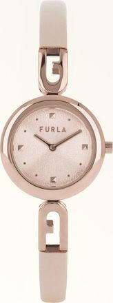 Furla Bangle Orologio A Bracciale Candy Rose Rosa Vitello + Metallo Donna