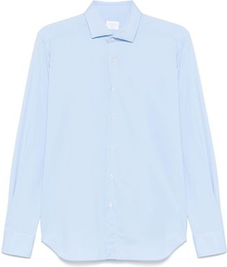 Xacus Overhemd met geometrische print - Blauw