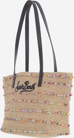 MC2 Saint Barth Womens Shopping Bag Natural Raffia Shoulder