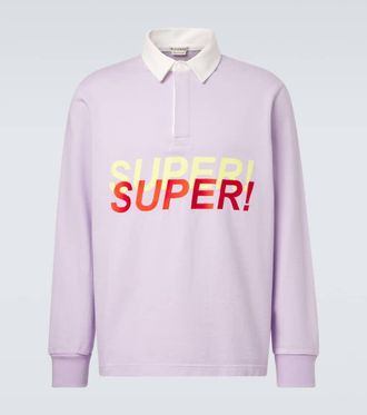 J.W.Anderson Embroidered cotton jersey polo shirt