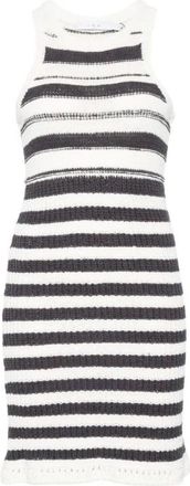Iro Iro, Kleedjes, Dames, Veelkleurig, XS, Mouwloze jurk met ronde hals, racerback en franjes