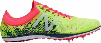 New Balance Womens Ld5000 V4 Spike Shoes In Yellow Pink