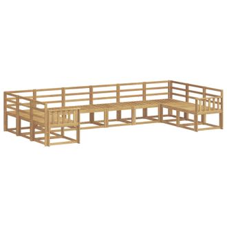 vidaXL Conjunto De Sof&aacute;s De Exterior 10 Pcs Blanco Vidaxl