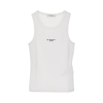 Givenchy Ribbed cotton tank top Woman L