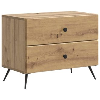 vidaXL Armario De Noche Con Caj&oacute;n Roble Artesanal 62 X 34,5 X 47,5 Cm Vidaxl