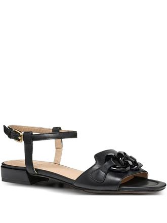 Geox Sandali New Eraklia con suola piatta - Nero