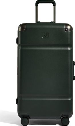 Antler Heritage Stripe Trunk Suitcase in Dark Forest Green at Nordstrom