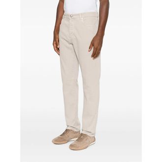 Brunello Cucinelli Mens Straight-Leg Denim Jeans Neutrals Cotton Regular &