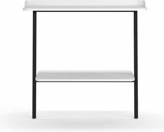 HERDASA Herdasa - Recibidor Modelo 787 Acabado Blanco/negro, 87.5 Cm (alto) X 111 Cm (ancho) X 31 Cm (prof.)