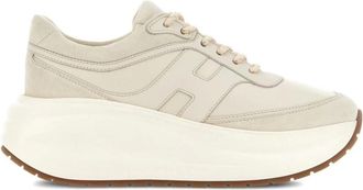 Hogan H696 Platform Sneakers - Shoes - Mujer - Beige - 40 EU