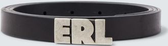 ERL Cintura in pelle con logo