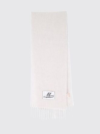 Marni Logo-Patch Fringed Alpaca Wool-Blend Scarf in a Colour-Block Design