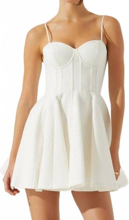 Astr Fenna Corset Dress In White