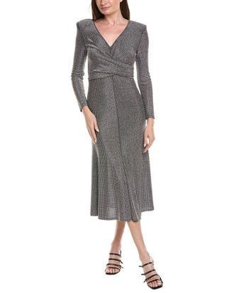 Milly Rhys Jersey V-Neck Wrap Maxi Dress