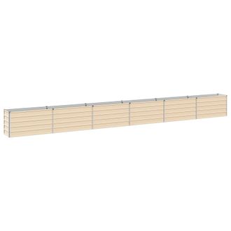 vidaXL Cama De Jard&iacute;n Elevada Marfil 600 X 40 X 55 Cm Vidaxl