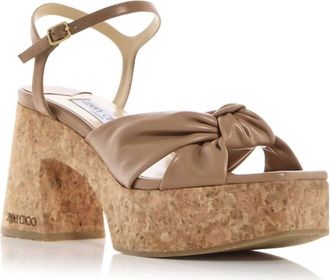 Jimmy Choo London Womens Heloise Wedge In Tan