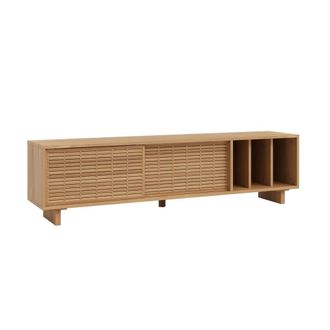 Naan Furniture Mueble TV de madera maciza barnizado en color roble 170 cm