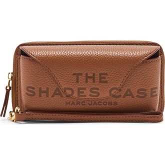 Marc Jacobs The Shades Leather Sunglasses Wristlet in Argan Oil at Nordstrom