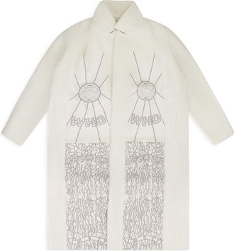 Who Decides War by Ev Bravado OFF-WHITE BLESSED TRENCH COAT