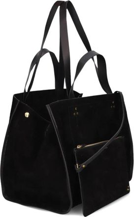 Jerome Dreyfuss Leon M Crossbody Tas - Dames - Handtassen - Zwart - ONE Size - Su&egrave;de - Tassen