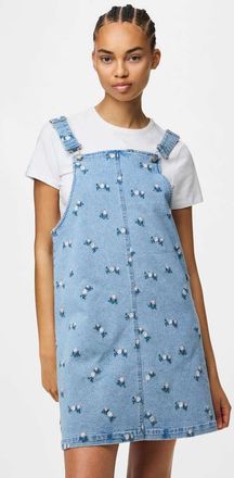Pieces Spencer - Vestito in denim azzurro-Blu