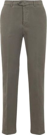 Kiton Heren, Broeken, Bruin, Maat: W33 Katoen