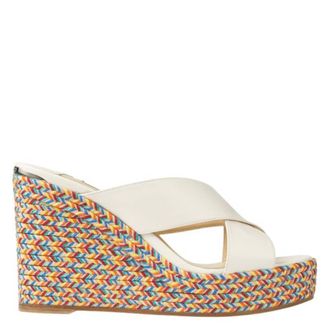 Jimmy Choo London Dovina 100 Leather Wedge Sandals