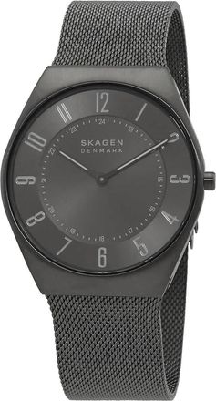 Skagen Grenen Ultra Slim Quartz Charcoal Dial Unisex Watch SKW6824