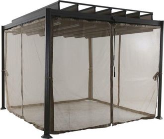 Hesperide Hesperide - Mosquitera Para Cenador De Avellana Flamenca - Para Flamenco 3 X 2 M (4 Mosquiteras) - Hesp&eacute;ride