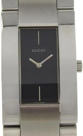 Gucci Pre-owned Watches, male, Black, Size: ONE SIZE Pre-owned 4600M Stainless Steel Watch