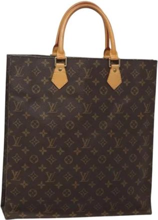 Louis Vuitton Tweedehands Canvas Louis Vuitton tassen - Dames - Vintage Shopper - Bruin - ONE Size - Leer - Vintage