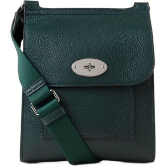 Mulberry Small Antony Leather Crossbody Bag in Mulberry Green at Nordstrom