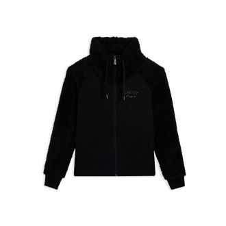 Freddy Felpa con zip e collo alto, maniche e collo in pile sherpa