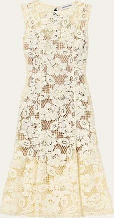 Self Portrait Crochet Lace Midi Dress